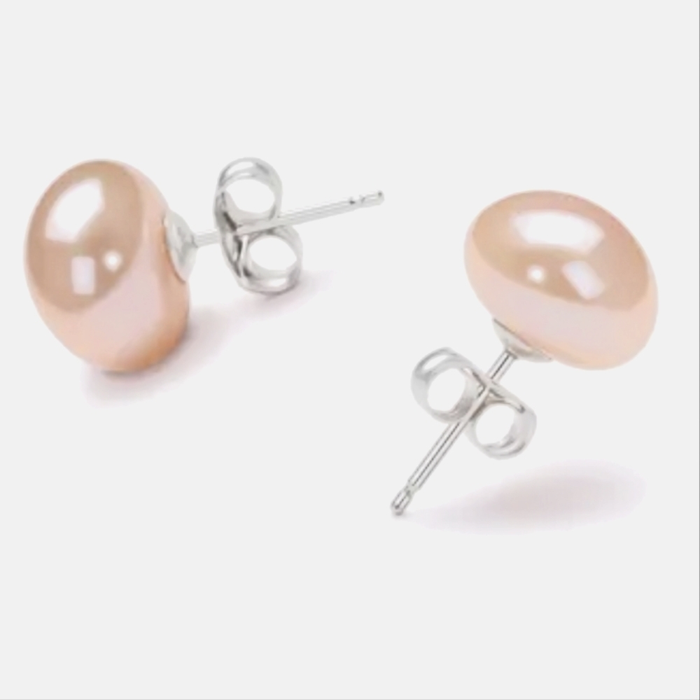 Freshwater Pink Pearl Earrings 🦪